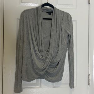 Gray long sleeve shirt